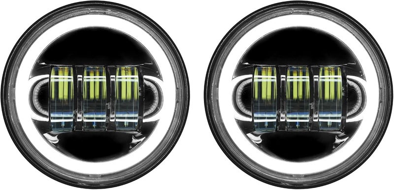 HOGWORKZ® 7 Inch LED Halomaker™ Headlight & Auxiliary Halo Passing Lamps - Daymaker Replacement for Harley Davidson - Image 3