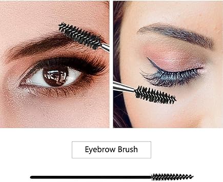 SHZDMH Eyebrow Scissors and Three Eyebrow BrushsNose Beard Trimming Scissors Eyelash with Curved Craft Stainless Steel Scissors - Image 4