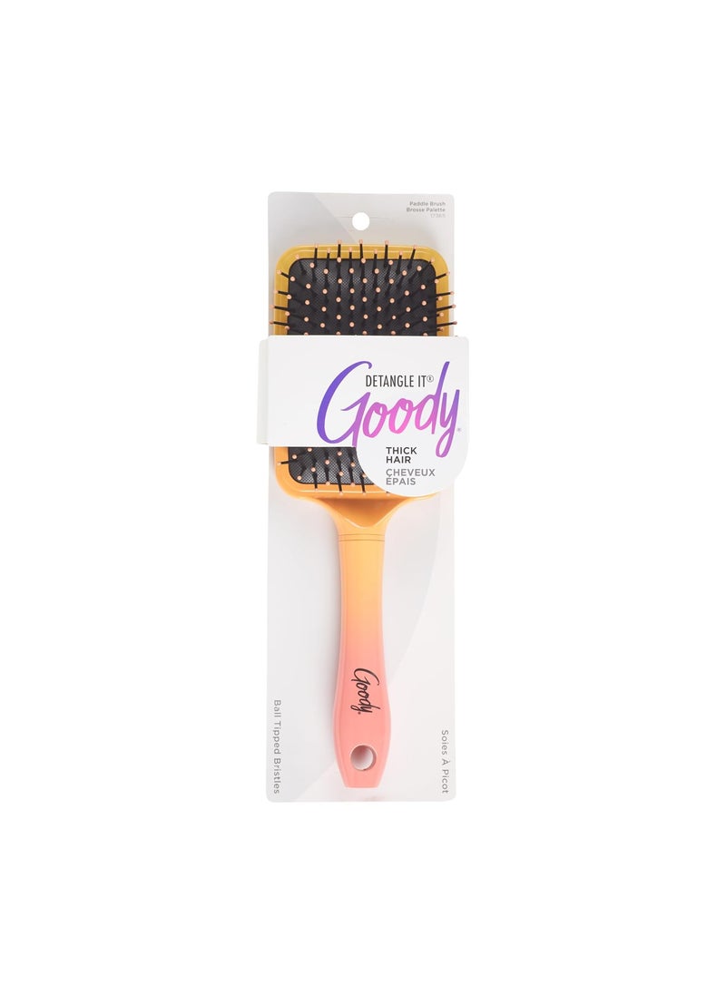 Goody Goody Dream Detangle It Paddle Brush Detangler Brush with Flexible Bristles Use as a Detangling Brush or Styling Brush to Tackle Tangles Knots  Reduce Frizz Brush for Thick Hair Ombre  - Image 1