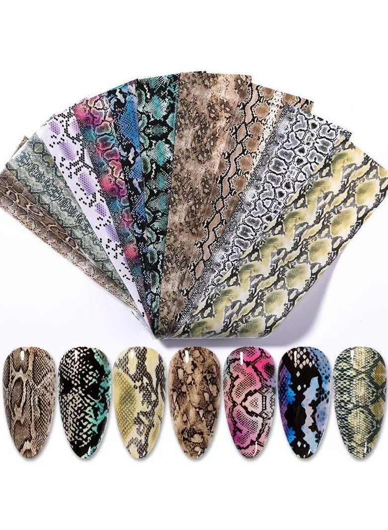 Goolsky Nail stickers ins European and American hot snake patterned starry sky sticker set retro lace transfer paper nail stickers - Image 1