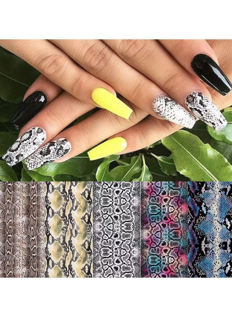 Goolsky Nail stickers ins European and American hot snake patterned starry sky sticker set retro lace transfer paper nail stickers - Image 3