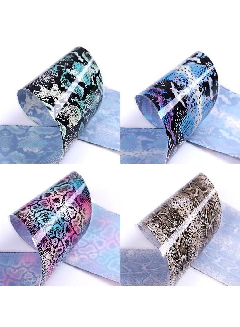 Goolsky Nail stickers ins European and American hot snake patterned starry sky sticker set retro lace transfer paper nail stickers - Image 4