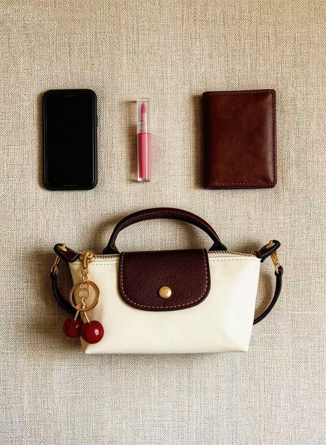 Dreubea Womens Chic Mini Bag Convertible Crossbody & Top-Handle Handbag for Everyday Elegance (Cream) - Image 3