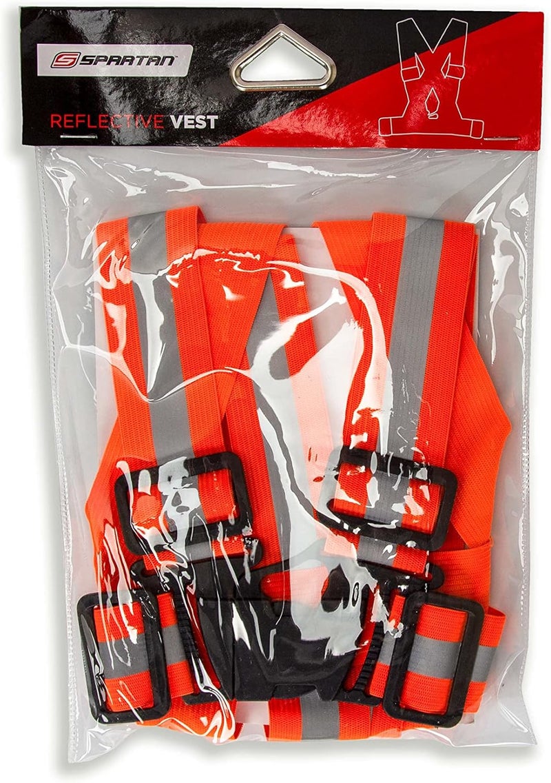 Spartan Adjustable Reflective Vest Belt for Safety with High Visibility, Orange SP-9105 - Image 5