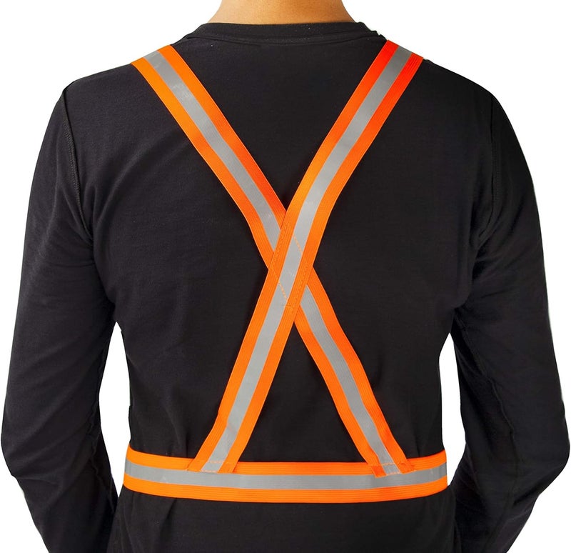 Spartan Adjustable Reflective Vest Belt for Safety with High Visibility, Orange SP-9105 - Image 3