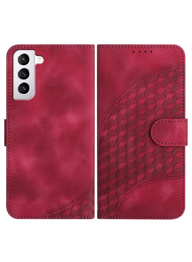 S-TOP Case For Samsung Galaxy S21 5G YX0060 Elephant Head Embossed Phone Leather Case with Lanyard - Image 1