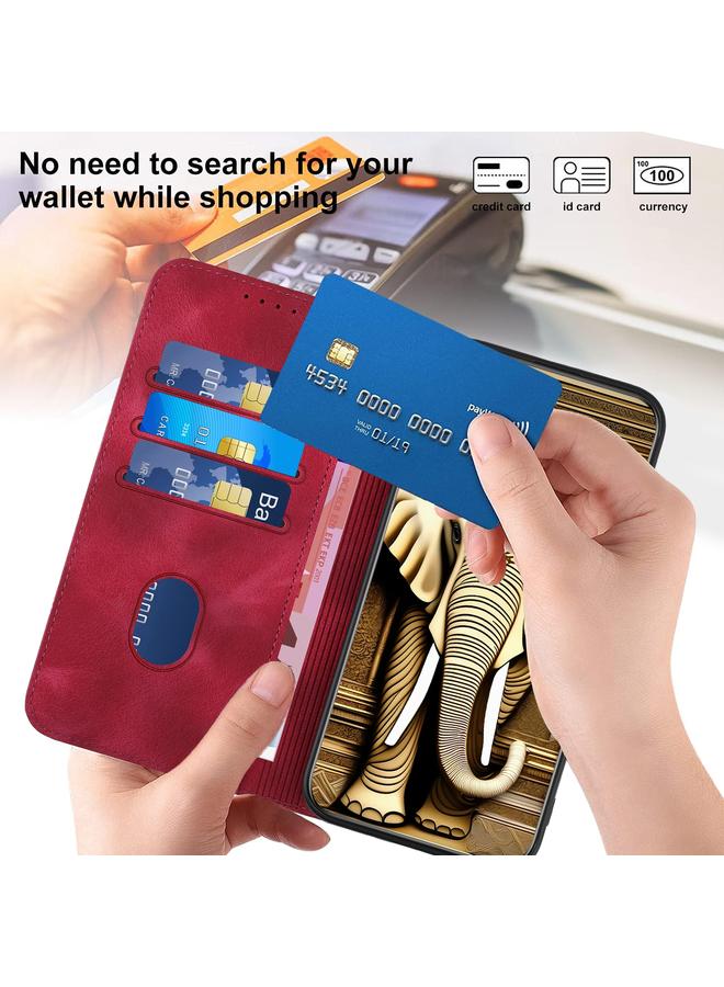 S-TOP Case For Samsung Galaxy S21 5G YX0060 Elephant Head Embossed Phone Leather Case with Lanyard - Image 5