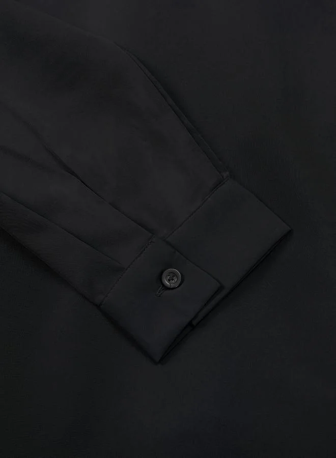 Take Two Black Men Solid Pocket Detail Long Sleeve Hooded Jacket for Men | Best Price UAE