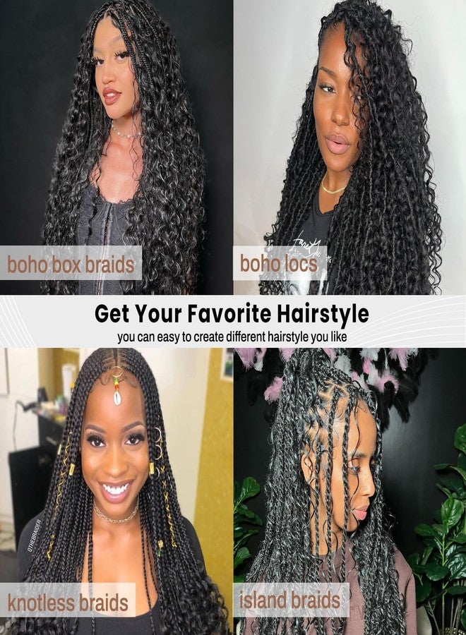 Dorsanee Deep Wave Bulk Hair for Braiding 20 Inch 2 Bundles 200g Natural Black Curly Braiding Hair for Boho Braids No Weft Wet and Wavy Braiding Hair Extensions (#1B,100g/bundle) - Image 5