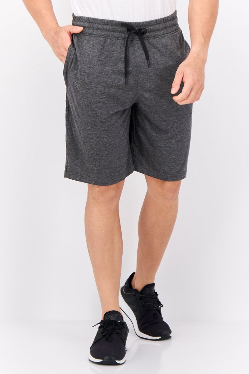 90 Degree By Reflex Men Sportswear Fit Training Shorts, Charcoal - Image 1