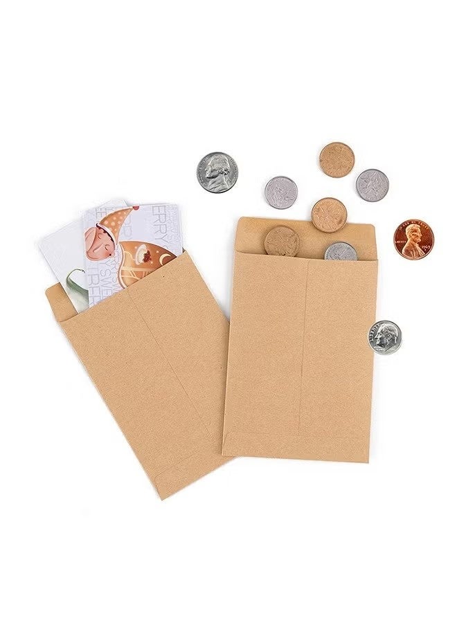 100 Pack Seed Envelopes, Small Coin Envelopes, Self-Adhesive Kraft Paper Envelopes for Cash, Seeds, Mini Parts, Stamps, Storage, Office, Garden, or Wedding Gift (2.25"×3.5") - Image 5