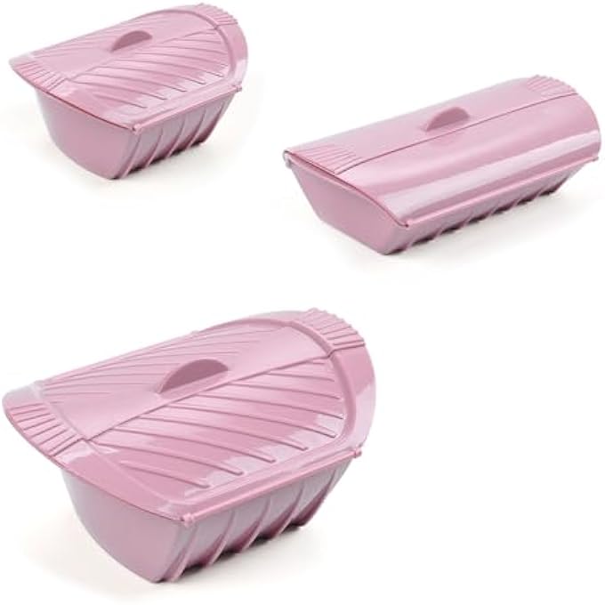 وعاء بخار للميكروويف مصنوع من السيليكون مع مقبض وغطاء وقسم قابل للفصل لإعداد الوجبات، سهل التخزين، آمن للاستخدام في غسالة الأطباق والفريزر - Image 5