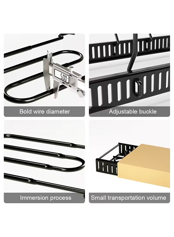 رولستيمي قائمة المنتجات ذات الصلة وعاء وعموم الرف, قابل للتعديل عموم المنظم, 8-الطبقة عموم الرف, مطبخ مجلس الوزراء المنظم, الفضاء إنقاذ الرف, الأواني والمقالي التخزين, عمودي تجهيزات المطابخ الرف, غطاء عموم المنظم, أسود - Image 5