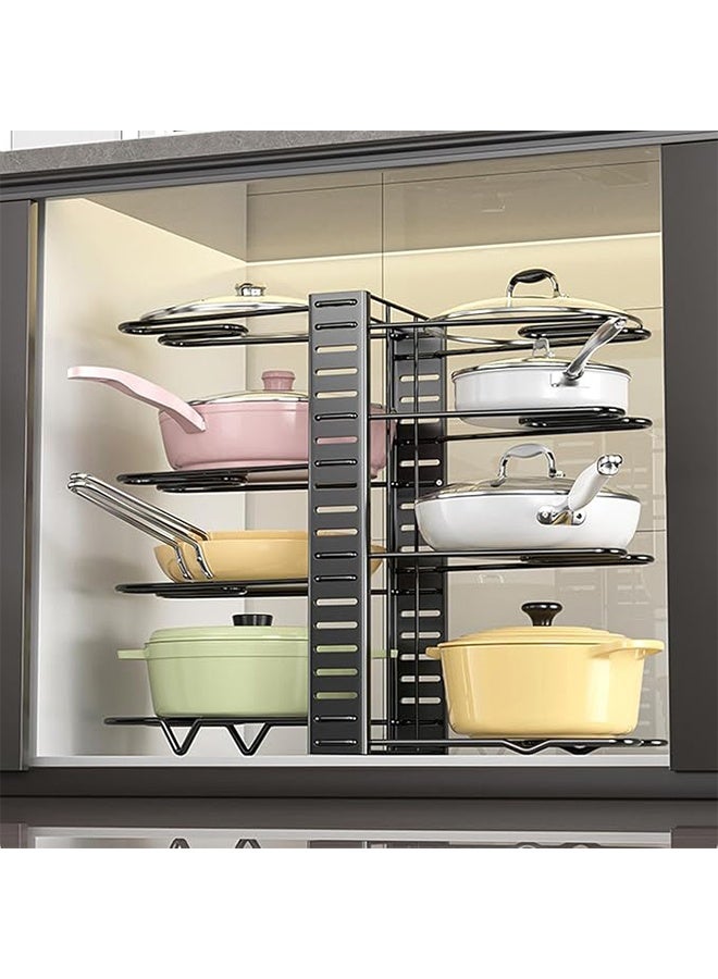 رولستيمي قائمة المنتجات ذات الصلة وعاء وعموم الرف, قابل للتعديل عموم المنظم, 8-الطبقة عموم الرف, مطبخ مجلس الوزراء المنظم, الفضاء إنقاذ الرف, الأواني والمقالي التخزين, عمودي تجهيزات المطابخ الرف, غطاء عموم المنظم, أسود - Image 3