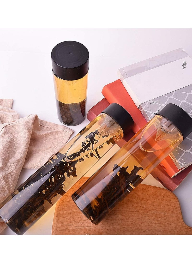 VoiDrop - Plastic juice bottle 500ml Reusable with Black Lid set of 6 - Image 1