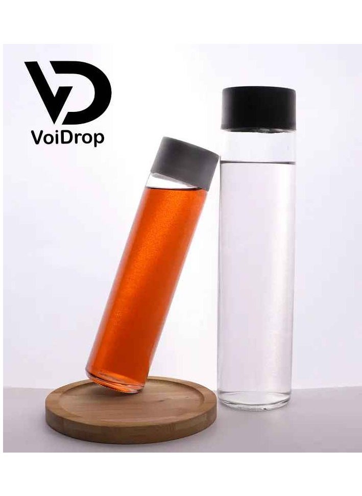 VoiDrop - Plastic juice bottle 500ml Reusable with Black Lid set of 6 - Image 1