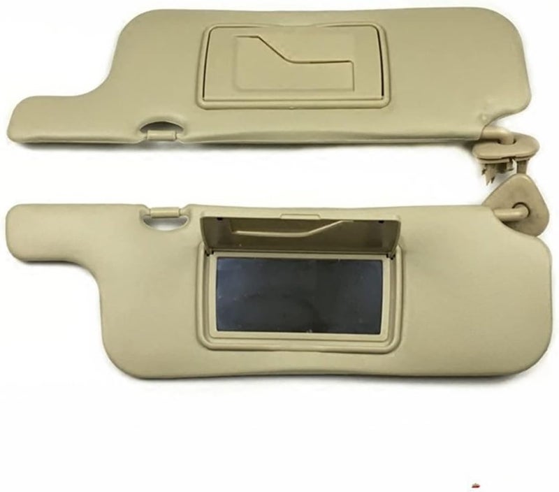 QASULER Beige Sun Visor for Toyota Corolla 2003-2012 - Image 3