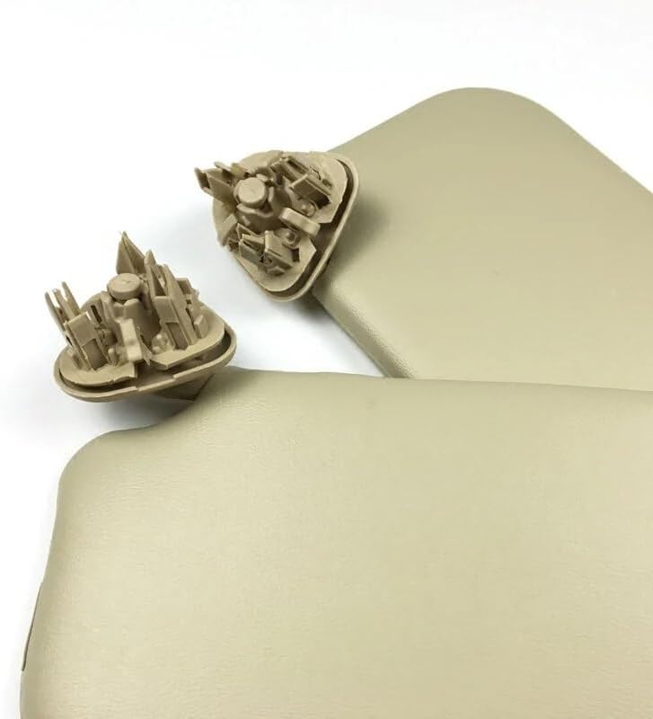 QASULER Beige Sun Visor for Toyota Corolla 2003-2012 - Image 2