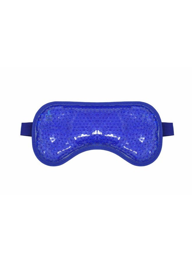 Eye See Plush Gel Eye Mask for Puffy Eyes, Blue - Cold Eye mask to Treat Dark Circles, Sinuses, Dry Eyes, and for Allergy Relief - Microwave Safe for Heat Therapy - Image 4