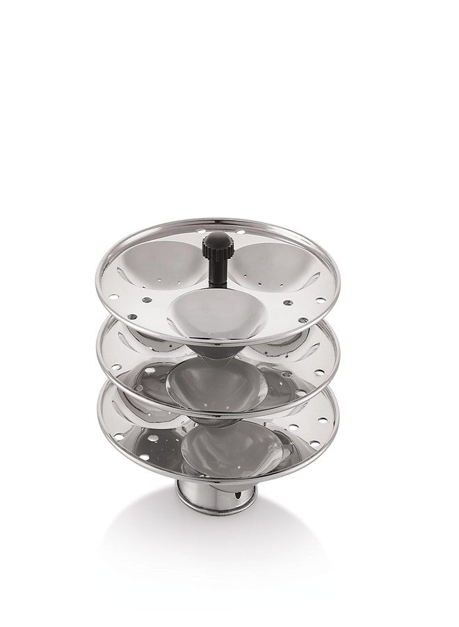 TOSAA STAINLESS STEEL IDLI 3 * 3 PLATES (9 IDLIS) COMPACT IDLI MAKER - FOR HEALTHY COOKING, STEAM FRESH IDLIS EVERY TIME - Image 2