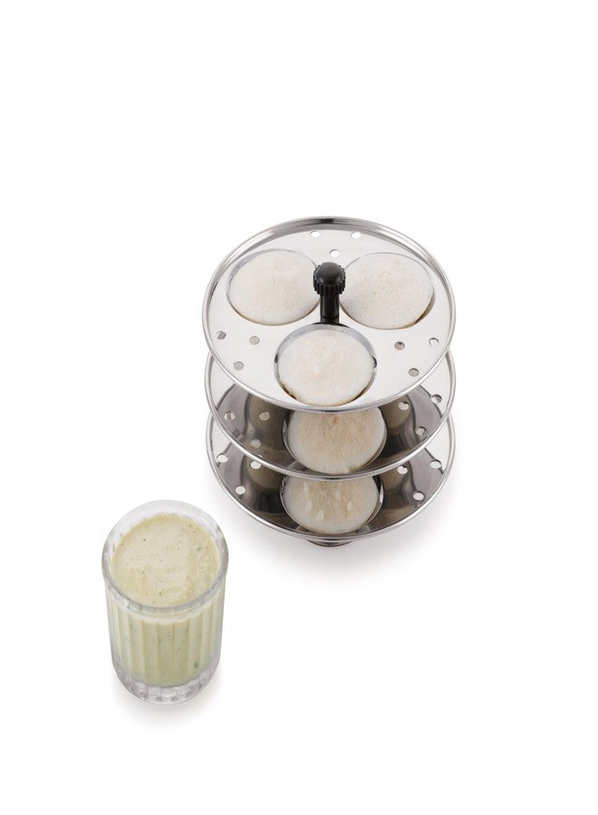 TOSAA STAINLESS STEEL IDLI 3 * 3 PLATES (9 IDLIS) COMPACT IDLI MAKER - FOR HEALTHY COOKING, STEAM FRESH IDLIS EVERY TIME - Image 1