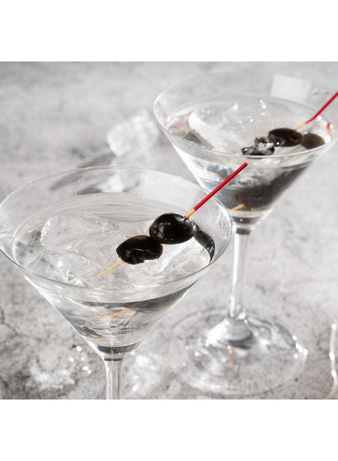 Restaurantware 3.5 Inch Cocktail Picks, 1000 Hand-Dipped Appetizer Skewers - Disposable, Sturdy, Red Bamboo Decorative Toothpicks, For Barbeques, Parties, Or Buffets, Serve Fruits or Desserts - Image 3