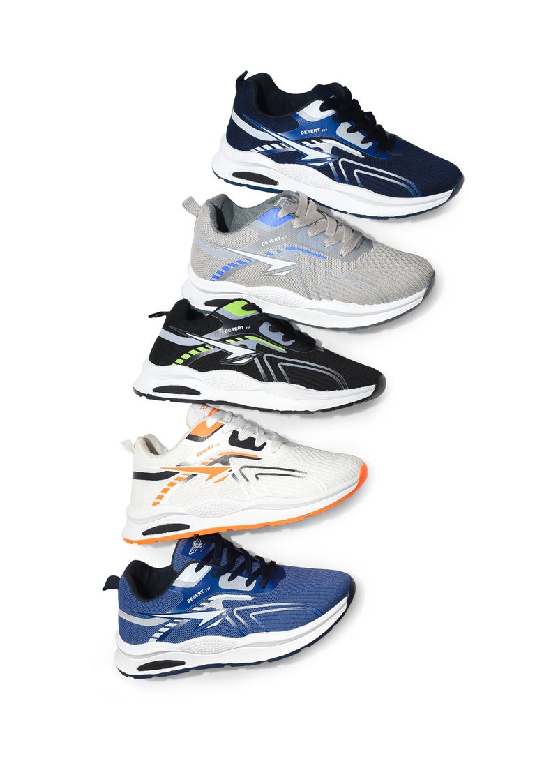 Desert Sportive Light-Weight Lace-up Sneakers For Men - Image 5