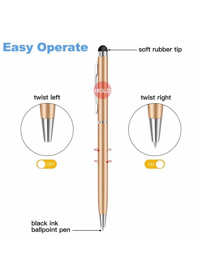 STYLUSHOME Stylus Pens for Touch Screens, 10 Pack Universal 2 in 1 Capacitive Stylus Ballpoint Pen for iPad iPhone Tablets Samsung Galaxy All Universal Touch Screen Devices - Image 2