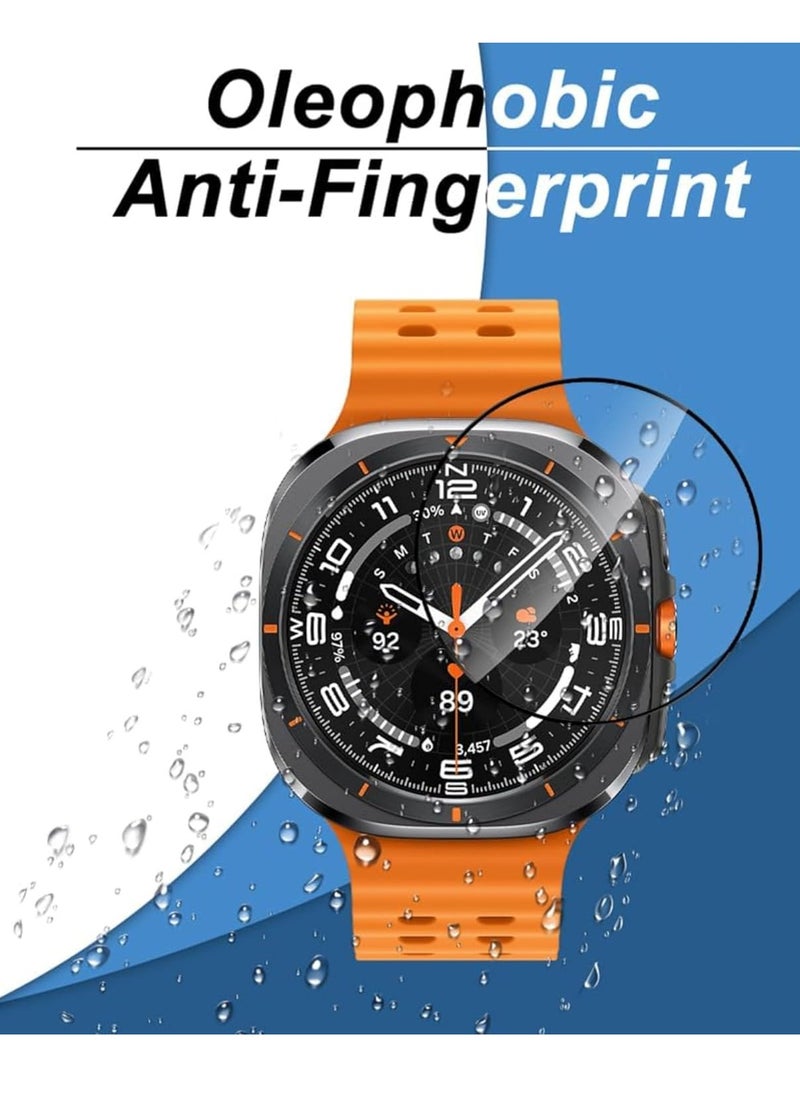 Generic - 2Pack Screen Protector Compatible with Samsung Galaxy Watch 7 Ultra 47mm 2024, 3D Full Coverage PMMA Easy Installation Bubble-Free Anti-Scratch HD Clear Film for Galaxy Watch 7 Ultra 47mm - Image 1