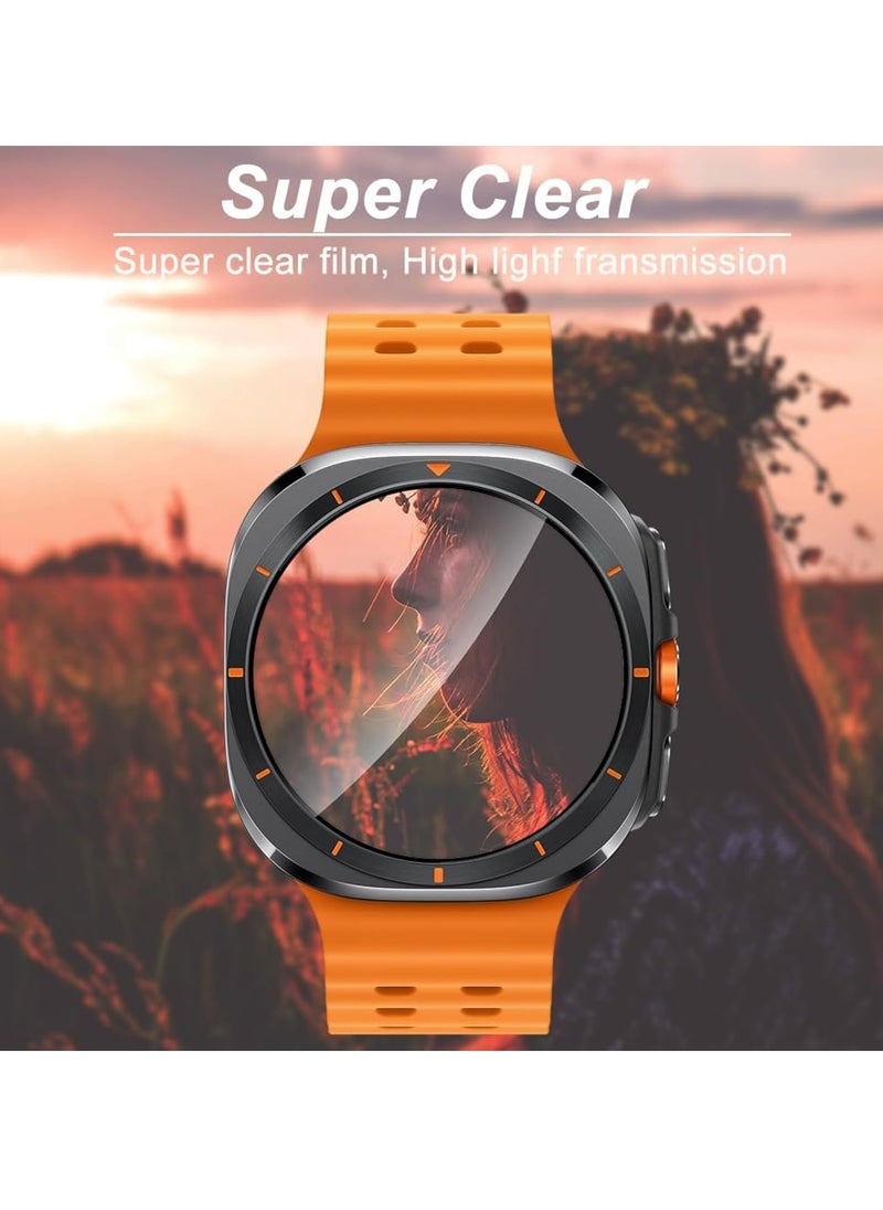 Generic - 2Pack Screen Protector Compatible with Samsung Galaxy Watch 7 Ultra 47mm 2024, 3D Full Coverage PMMA Easy Installation Bubble-Free Anti-Scratch HD Clear Film for Galaxy Watch 7 Ultra 47mm - Image 1