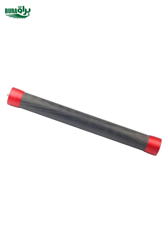 BURAQ - PULUZ Carbon Fiber Extension Monopod Pole Rod Extendable Stick for DJI / MOZA / Feiyu V2 / Zhiyun G5 / SPG Gimbal, Length: 35cm(Red) - Image 1