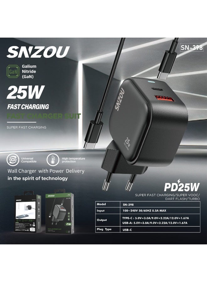 Snzou QuickCharge 25W Charger with Cable type c -sn-398 - https://f.nooncdn.com/p/pzsku/Z16BA0D6CAD5388F92F17Z/45/1756479892/af0d2228-9144-4ea6-89fa-7c01b9538f5a.jpg