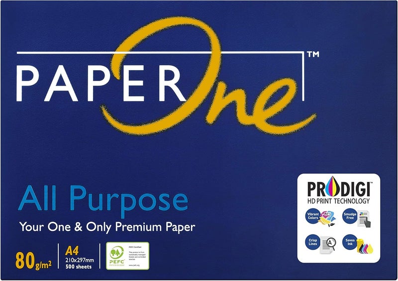 PaperOne™ All Purpose Premium Copy Paper, 80 GSM, A4 Size, 500 Sheets - Image 2