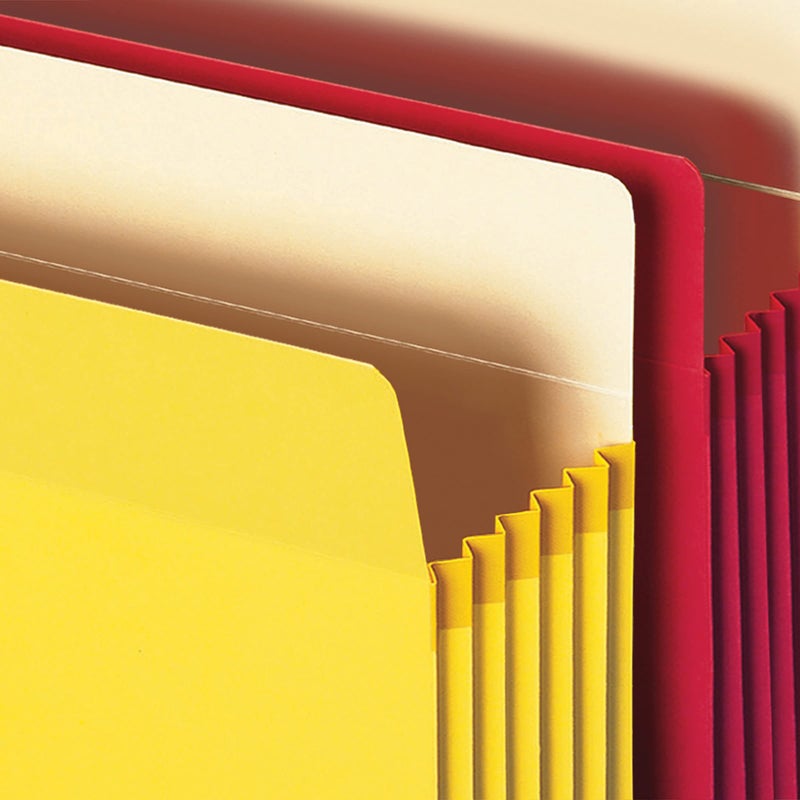 Smead File Pocket, Straight-Cut Tab, 5-1/4" Expansion, Letter Size, Assorted Colors, 5 per Pack (73836) - Image 3