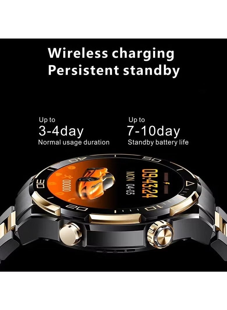 JAJEEK S30 Max Men’s Smartwatch with 1.62-Inch Touchscreen, 4GB ROM, Photo Album, Local Music, NFC, Bluetooth Calling, Voice Memo, Wireless Charging, Compass, and Fitness Tracker – Stylish and Versatile Design for Men - Image 2