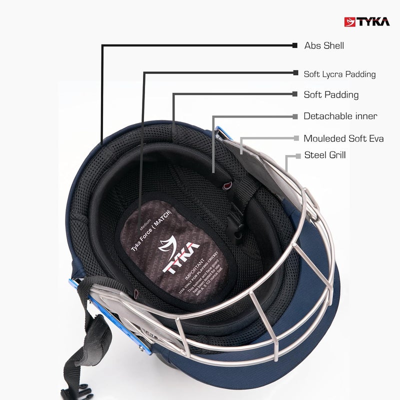 TYKA Force (Match) Strong, Comfortable & Compatible with Standard Helmets (Navy, S) - Image 5