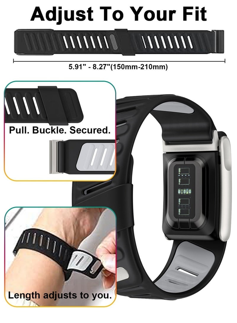 Premium Soft-Touch Silicone Wristband for WHOOP 5.0 – Lightweight, Breathable & Adjustable, Sweatproof & Waterproof Fitness Tracker Band for Men & Women (Durable Comfort Design) - Image 2