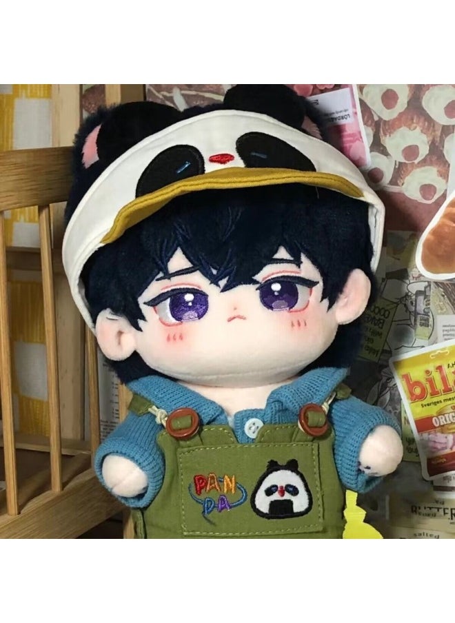 Generic - 20CM Cotton Doll Clothes Cute Doll Clothes Suit Dress-up Doll Doll Clothes Men And Women Doll Clothes-Specifications:20CM Doll-Color:Spring Deep Sea Doll Clothes + Pants (no Bag) - Image 1