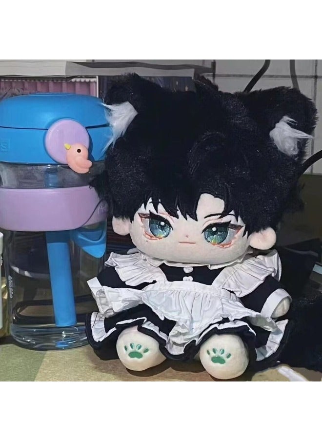 Generic - 20CM Cotton Doll Clothes Cute Doll Clothes Suit Dress-up Doll Doll Clothes Men And Women Doll Clothes-Specifications:20CM Doll-Color:Spring Deep Sea Doll Clothes + Pants (no Bag) - Image 1