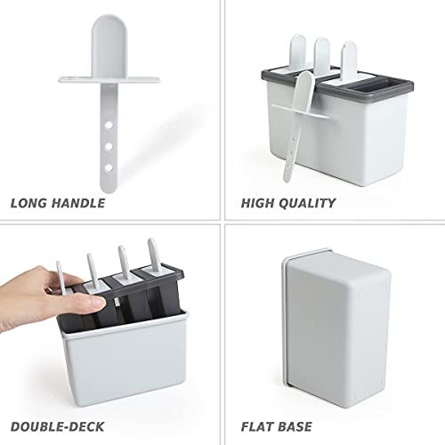 Koyet Plastic Upgrade Design Popsicle Molds, Ice Candy Maker, Ice Pop Makers Reusable Ice Cream Mold DIY Popsicles Tray Holders Popsicles Mould Tray with Stick (1pcs) - Image 4