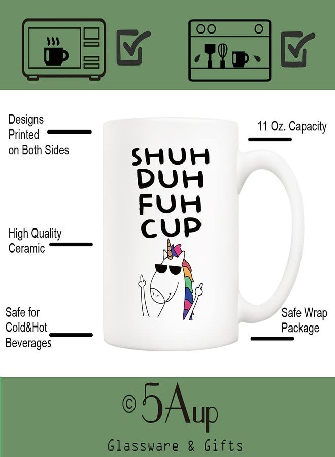 5Aup Christmas Gifts Funny Quote Unicorn Coffee Mug for Friend, Novelty Ceramic Cups 11Oz, Unique Birthday and Holiday Gifts for Daughter Brother Boss - Image 3