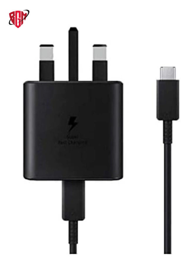 BGM compatible Samsung 45W USB Type C UK Travel Adaptor with Cable, EP-TA845XBEGGB, BlackSamsung Original 45W Fast Charging USB-C Mobile Phone Mains Plug/Wall Charger, Genuine Samsung Charger Samsung UK - Image 3