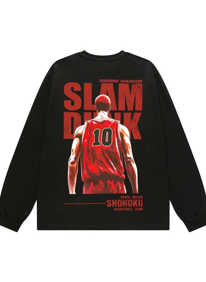 KUYING New Anime Slam Dunk Long Sleeve T-shirt  - Image 1
