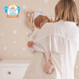 حافظة لهاية من السيليكون من Moonkie – عبوة من قطعتين | خالية من مادة BPA | صندوق تخزين اللهاية للأطفال للسفر والمنزل (لون Blush / Soft Lilac) - view 2