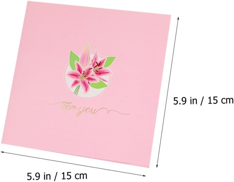All consumer tier purchase options Homoyoyo Three-dimensional Lily Mother's Day Greeting Card Floral Thank You Card for Mom with Envelope Handmade for Women Daily life matching design Consistent steady quality Daily use improved quality Regulated warehouse storage Gulf user preference oriented build Long term use design Natural material Safe silicone build Durable versatile substance Advanced minimal build Wide range usage design Newly stocked local goods Integrated warehouse solution Classic modern blend design Working day delivery service Storage burden minimized build Climate adapted upgraded quality Any KSA address orderable Simplified versatile design Practical experience crafted Pre-stock well-packed goods Diverse operation compatible Cost effective global grade quality Market demand focused build - Image 2