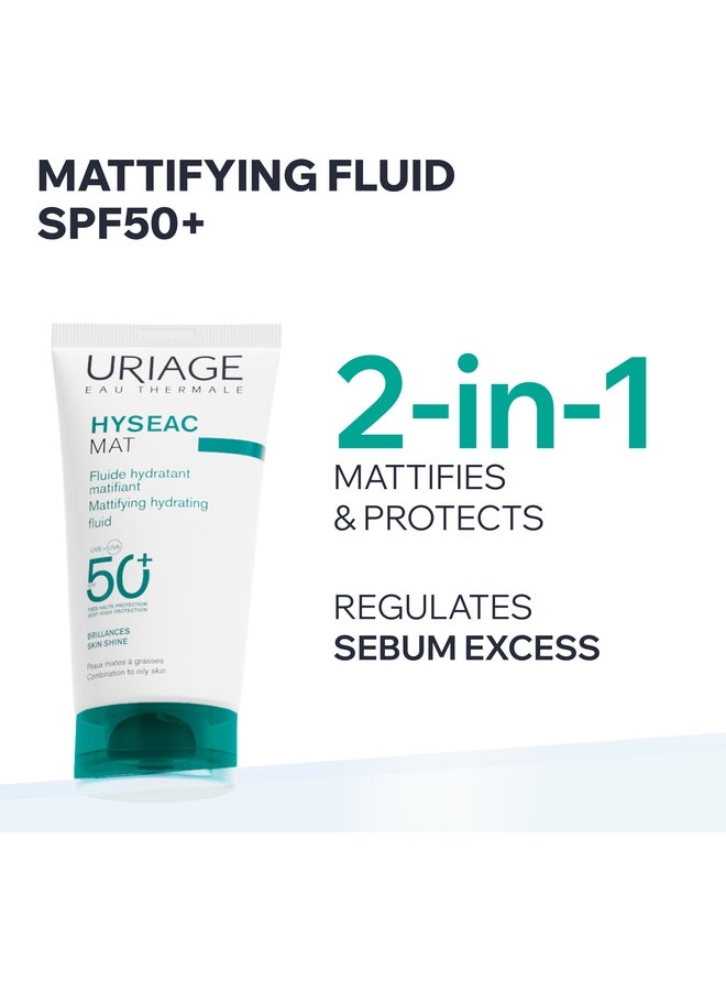 URIAGE HYSEAC SPF 50+ FLUID MATIFYING  50ML - Image 4