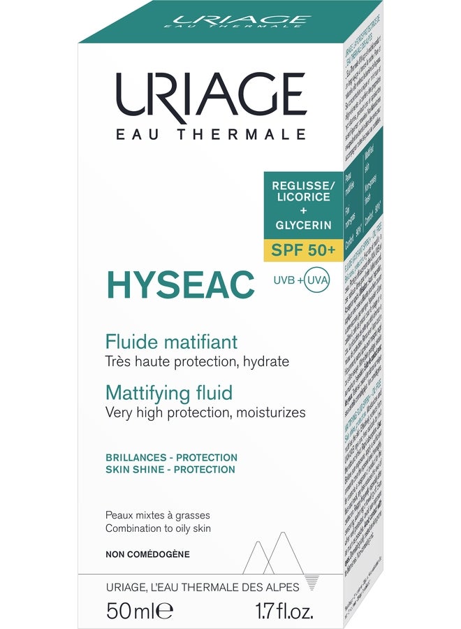 URIAGE HYSEAC SPF 50+ FLUID MATIFYING  50ML - Image 2