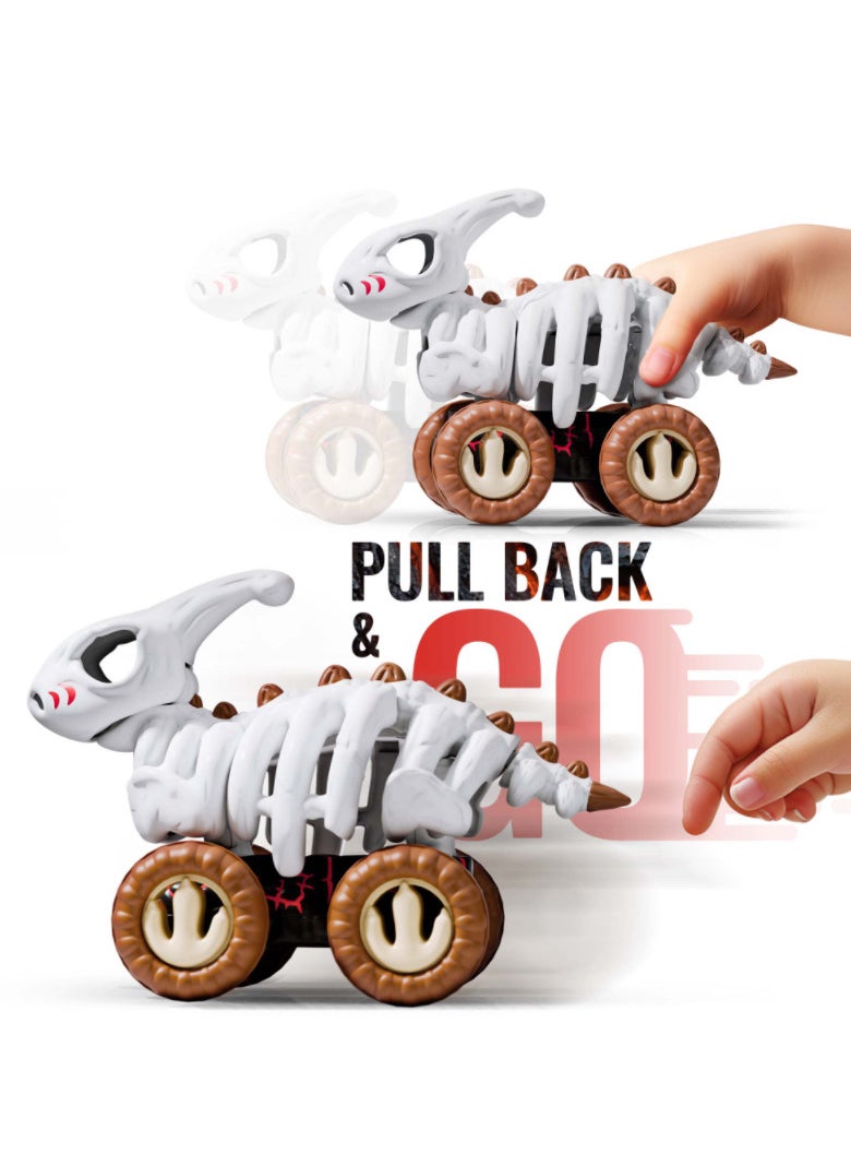 COZEEFY - Dinosaur Car Truck Toys and Pull Back Vehicle ，Gift Toys Car for Kids Age 1-6 - Image 1