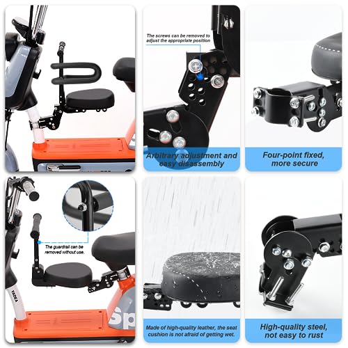 OUSEXI Thicken Front Child Bike Seat,Foldable Front Mounted Kids Bike Seat for City Bicycles Hybrid Cruiser Bicycles Pedal Scooter Motorcycle Bicycles - Image 2