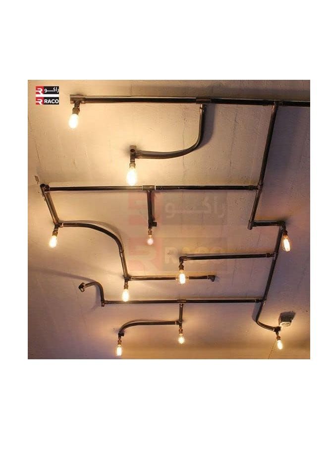 RACO PVC Conduit Pipe Black for Elctrical Wiring & Cablling for House Office & Industrial Purposes Indoor & Outdoor 95 CM - Pack of 3 NORMAL [L/D] - Image 5